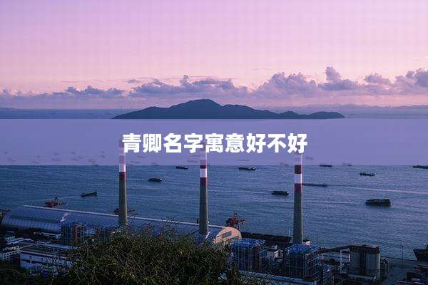 青卿名字寓意好不好