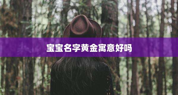 宝宝名字黄金寓意好吗