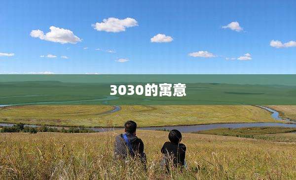3030的寓意