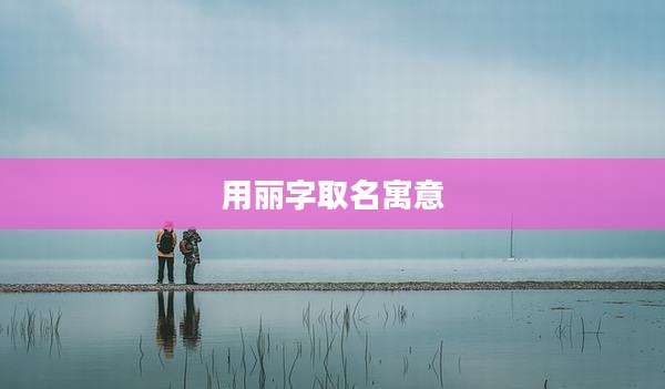 用丽字取名寓意