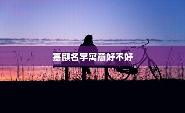 嘉麒名字寓意好不好