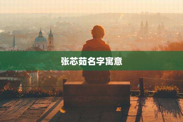 张芯茹名字寓意