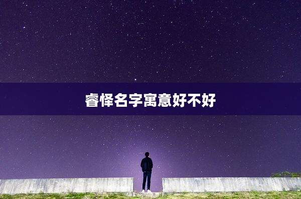 睿怿名字寓意好不好