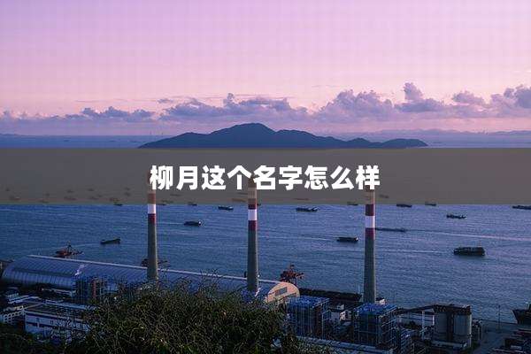 柳月这个名字怎么样
