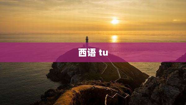 西语 tu