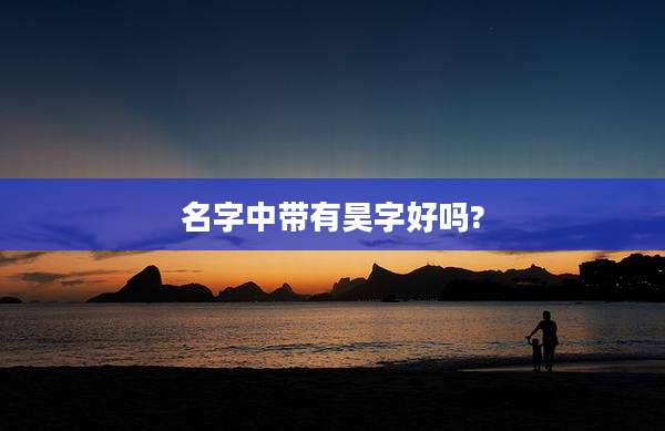 名字中带有昊字好吗?