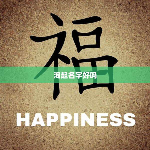 洵起名字好吗