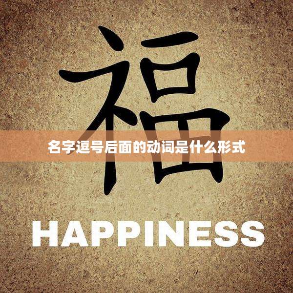 名字逗号后面的动词是什么形式