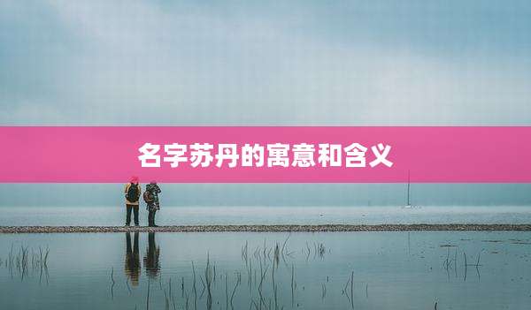 名字苏丹的寓意和含义