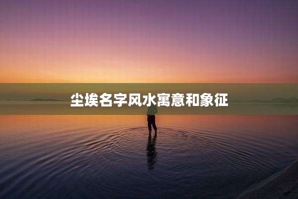 尘埃名字风水寓意和象征