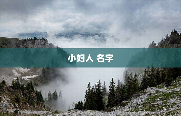 小妇人 名字