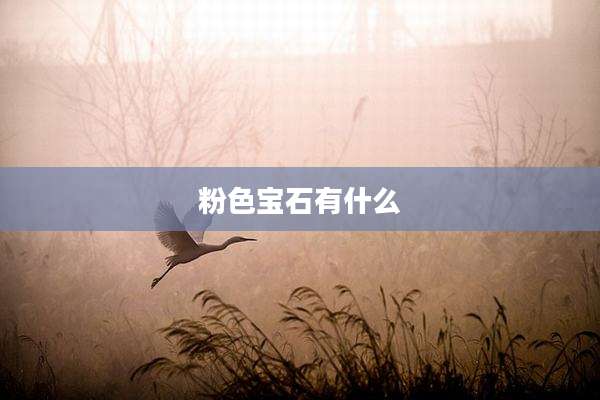 粉色宝石有什么