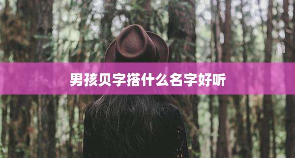 男孩贝字搭什么名字好听