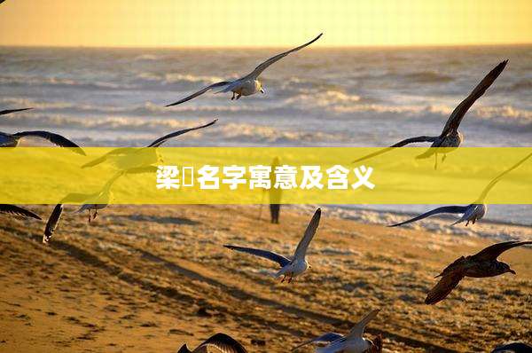 梁禛名字寓意及含义