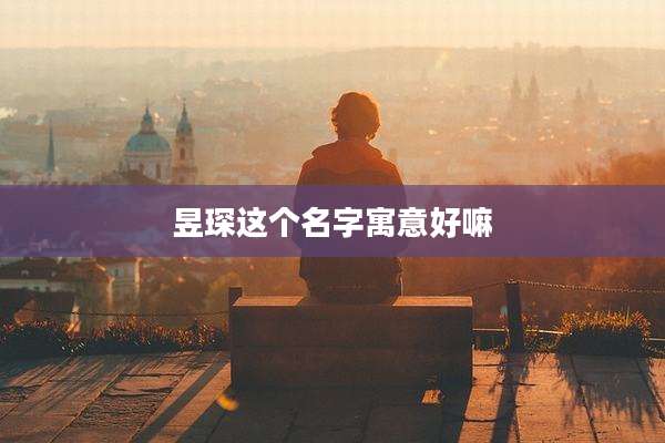 昱琛这个名字寓意好嘛