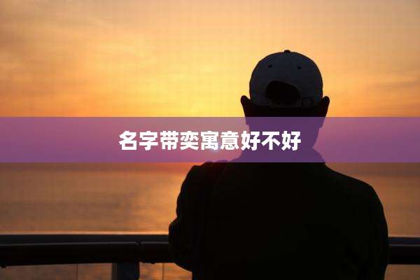 名字带奕寓意好不好