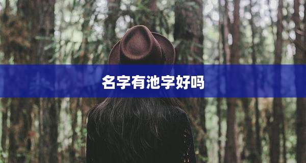名字有池字好吗