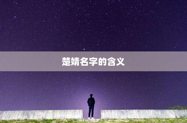 楚婧名字的含义