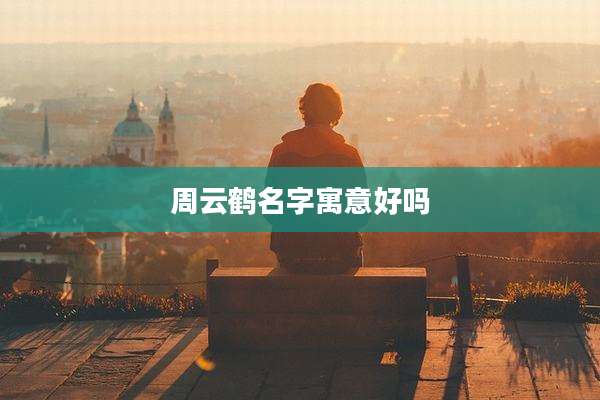 周云鹤名字寓意好吗