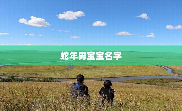 蛇年男宝宝名字