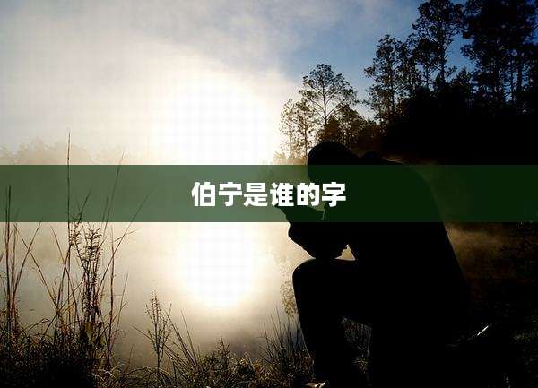 伯宁是谁的字