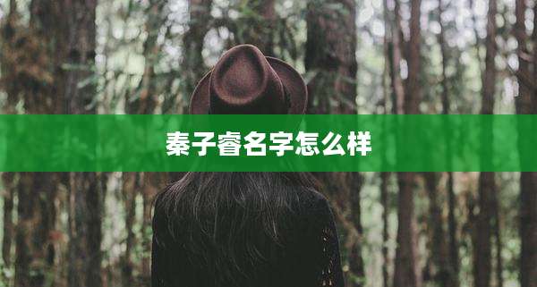 秦子睿名字怎么样