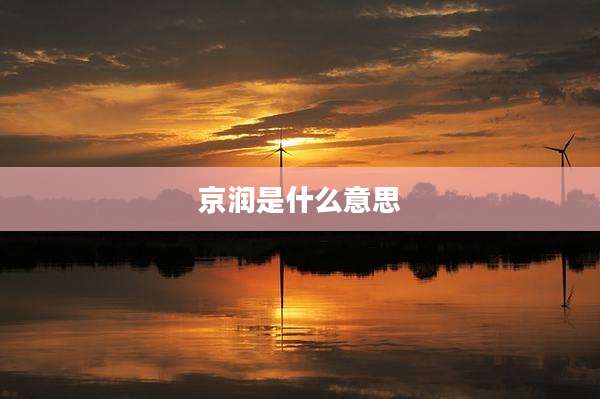 京润是什么意思