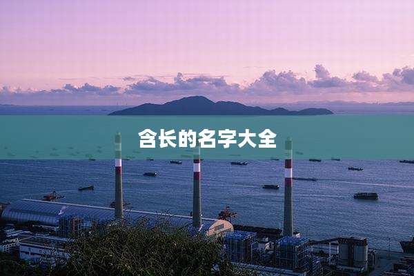 含长的名字大全