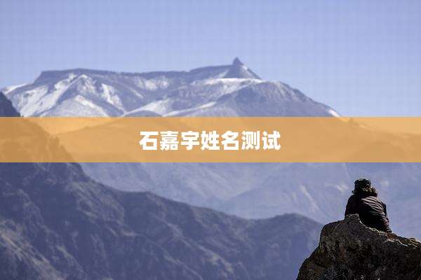 石嘉宇姓名测试
