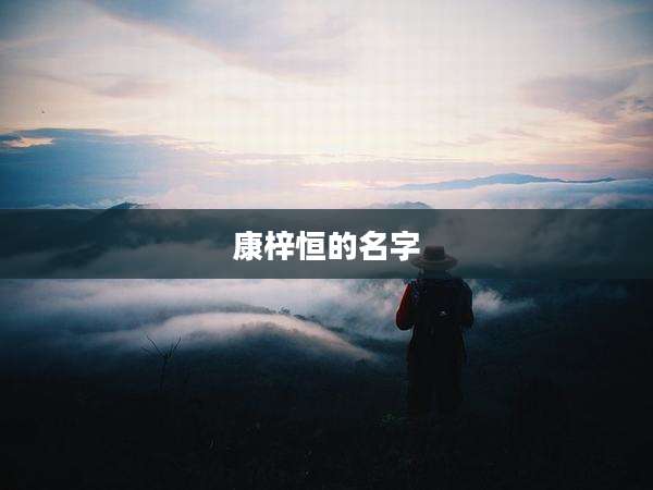 康梓恒的名字