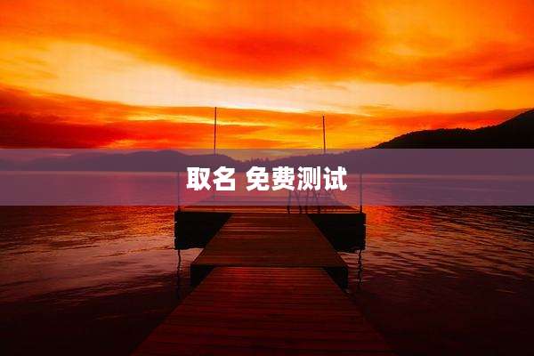 取名 免费测试