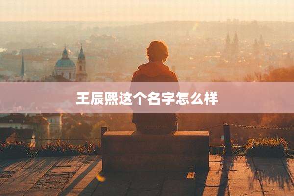 王辰熙这个名字怎么样