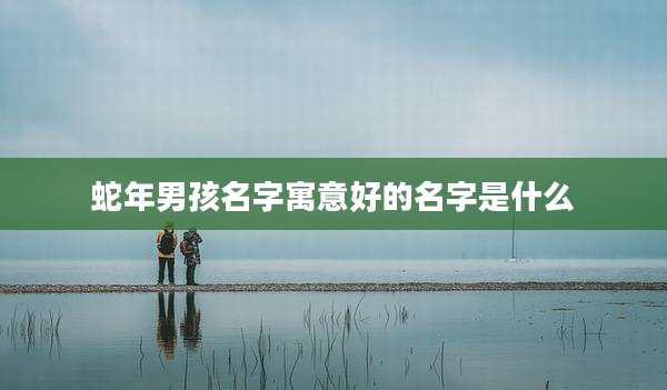 蛇年男孩名字寓意好的名字是什么