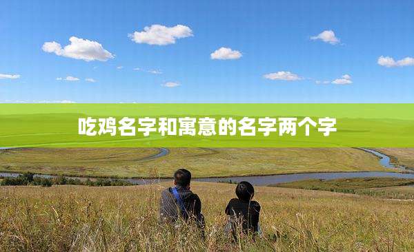 吃鸡名字和寓意的名字两个字
