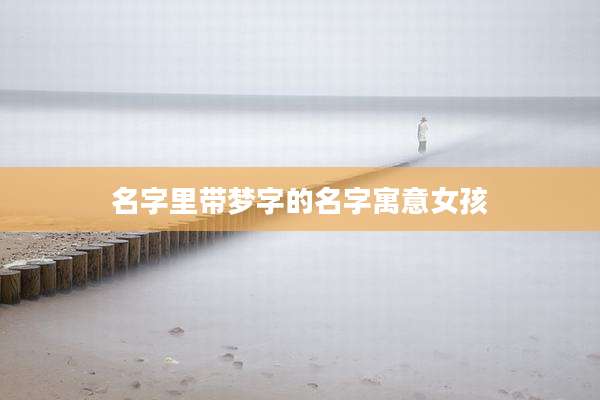 名字里带梦字的名字寓意女孩