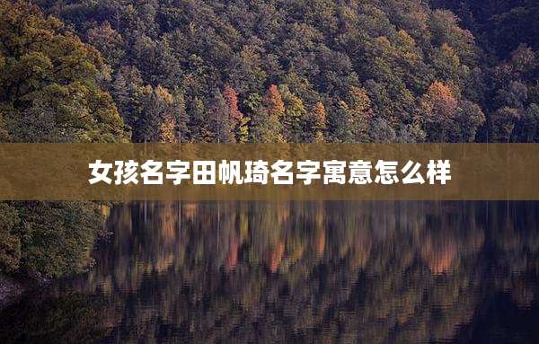 女孩名字田帆琦名字寓意怎么样