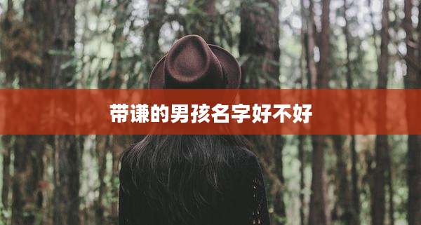 带谦的男孩名字好不好