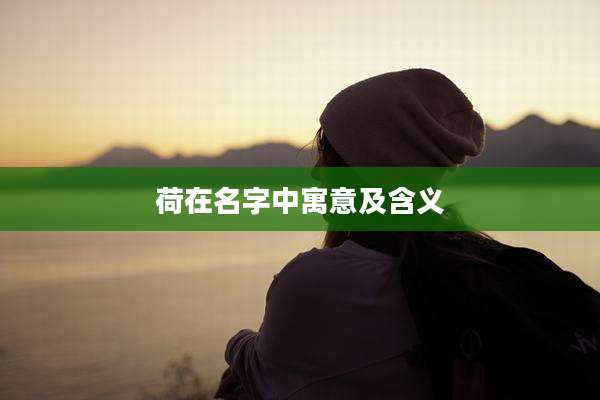 荷在名字中寓意及含义