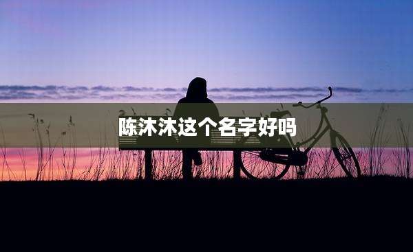 陈沐沐这个名字好吗