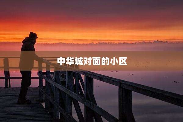 中华城对面的小区