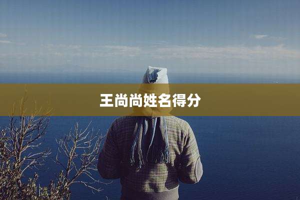 王尚尚姓名得分