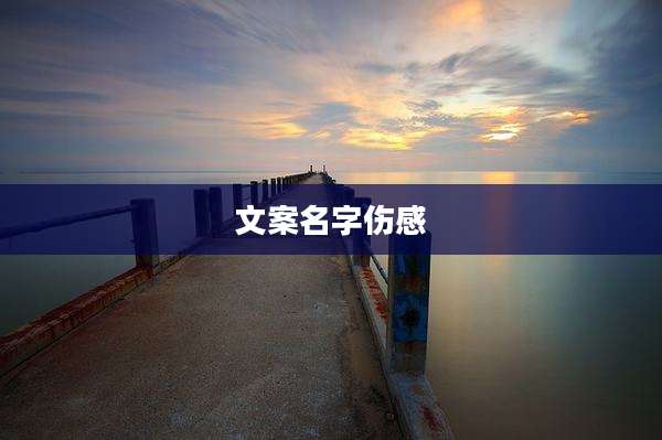 文案名字伤感