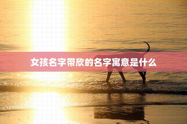 女孩名字带欣的名字寓意是什么