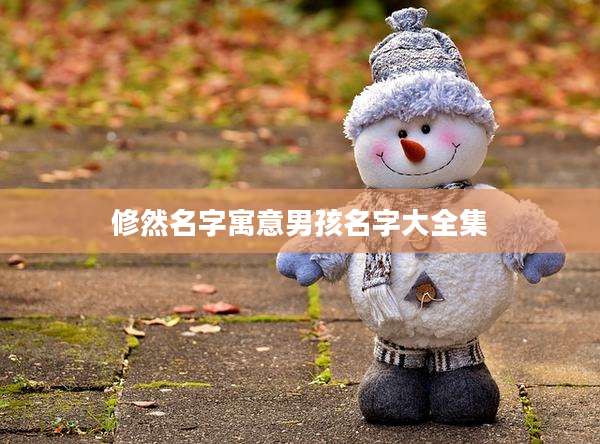 修然名字寓意男孩名字大全集