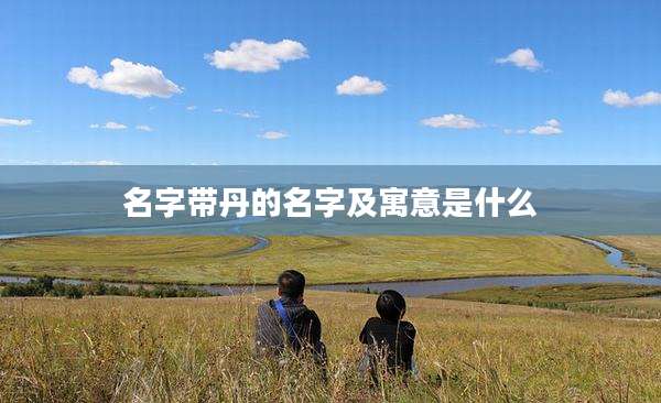 名字带丹的名字及寓意是什么