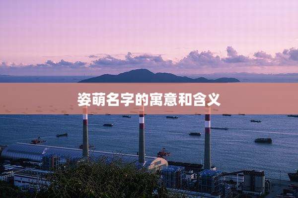 姿萌名字的寓意和含义