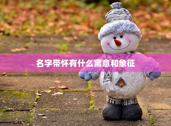 名字带怀有什么寓意和象征
