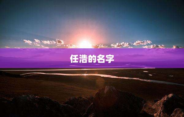 任浩的名字