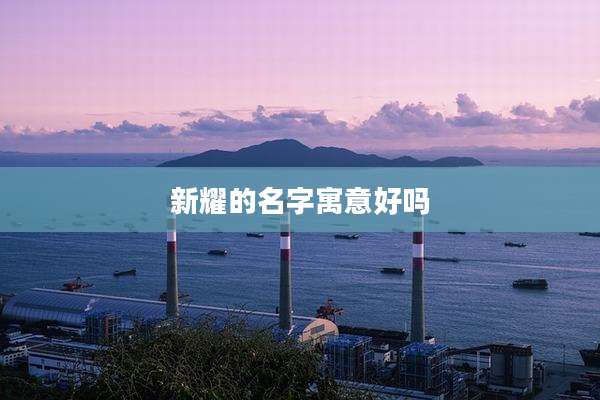 新耀的名字寓意好吗