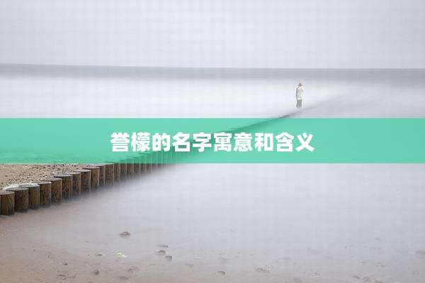 誉檬的名字寓意和含义